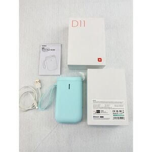 NIIMBOT D11 Portable Bluetooth Label Maker Thermal Printer Green Handheld